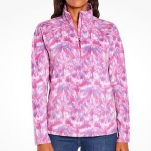 NWT EDDIE BAUER Polar Fleece Quarter Zip Long Sleeve Pullover Size Large